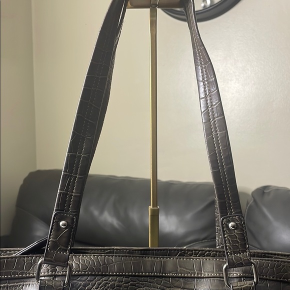 Nine West Croc-Embossed Tote Bag - Picture 2 of 7